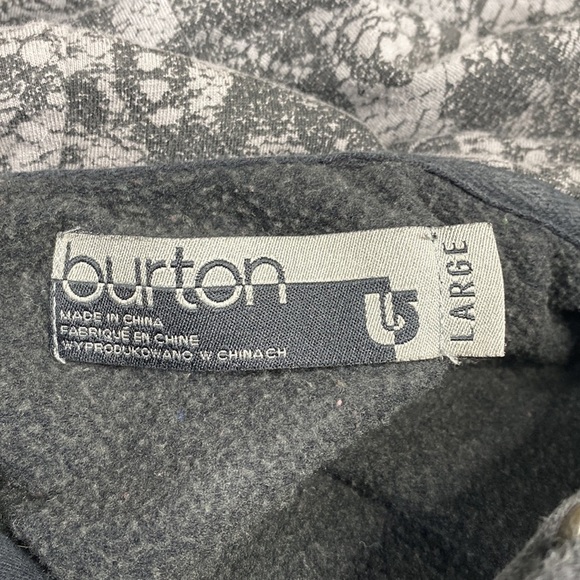 Vintage Button Black Hooded Full Zip Hooded Sweatshirt Large - Picture 3 of 8